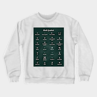 Math Symbols Crewneck Sweatshirt